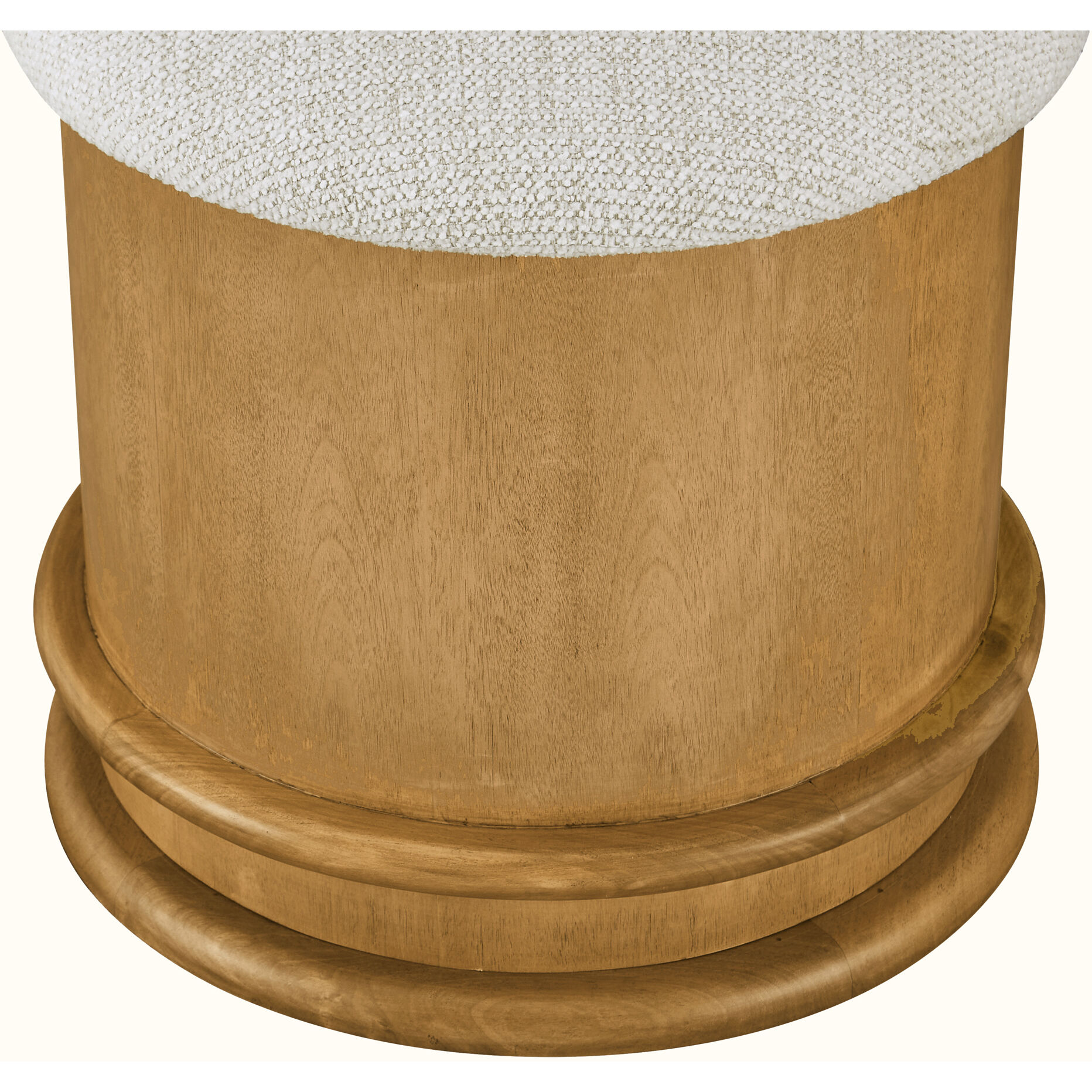 Piccolo 18 inch Beige Storage Stool